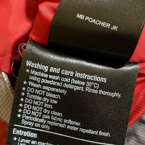 Burton Red and Gray Striped Ski Jacket - Picture 10 of 15